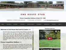 Tablet Screenshot of endhousestud.co.uk